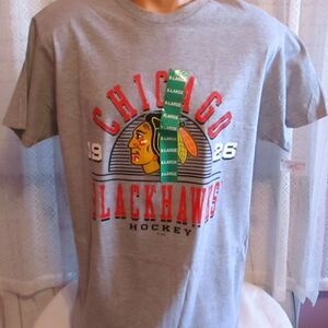 Chicago Blackhawks Size XL Logo Distressed Gray